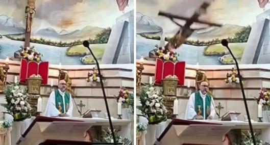 "Qué coincidencia": familia del sacerdote que murió porque le cayó cruz encima hizo petición