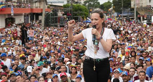 María Corina Machado convoca a protestas en Venezuela y pide fecha para elecciones de 2027