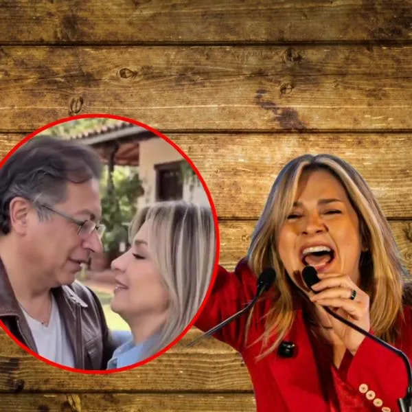 Vicky Dávila y Gustavo Petro