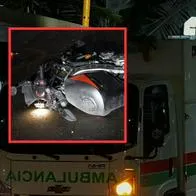 Motociclista arrolló a varios trabajadores que trabajaban una vía de Bogotá