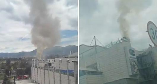 Aparecen videos del incendio en centro comercial Gran Estación (Bogotá): la humareda fue grande