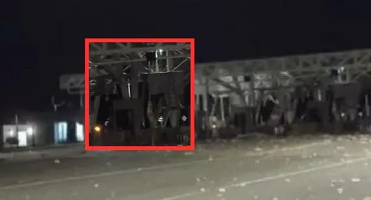 Noche de terror en Casanare por carro bomba que estalló en peaje; reportan varios heridos