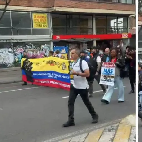Manifestantes madrugaron y bloquearon Séptima (Bogotá): rutas de SITP, afectadas