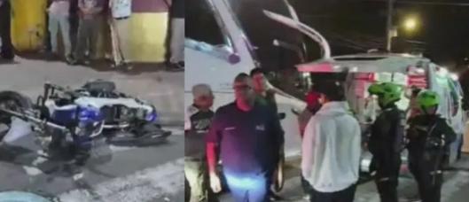 Colisión entre bus de servicio especial y motocicleta en el centro de Ibagué deja dos heridos y afecta movilidad