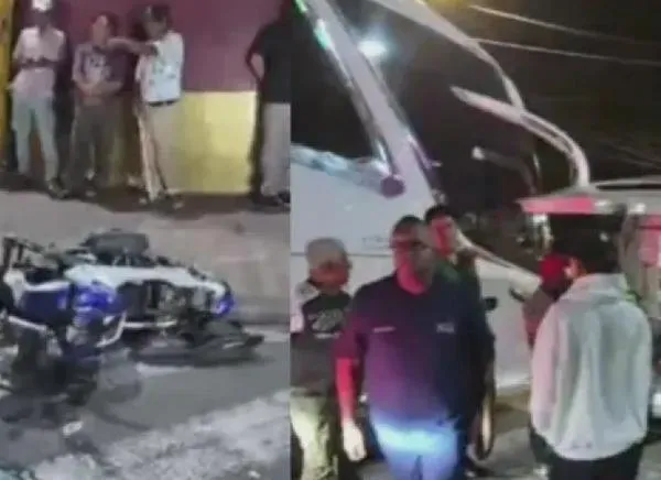 Aparatoso choque en una concurrida vía de Ibagué dejó dos heridos