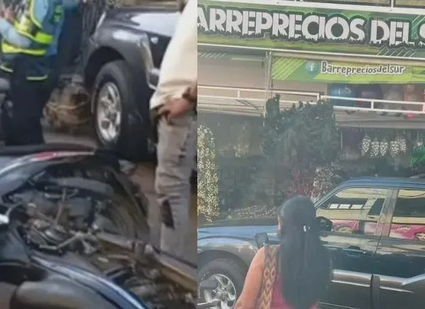 Un carro terminó dentro de un local en el Tolima: un vendedor fue arrollado