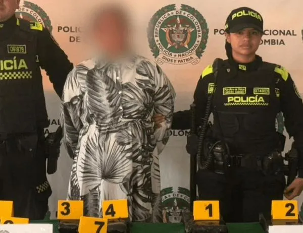 Capturan en El Dorado a mujer con más de 6 kilos de droga adheridos a su cuerpo  