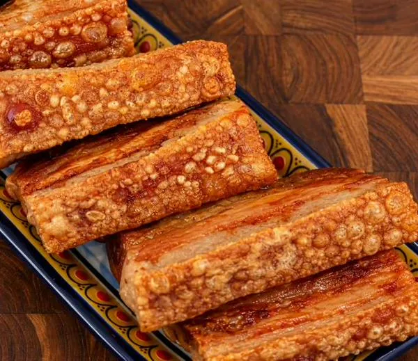 Chicharrón crocante en air fryer sin una gota de aceite