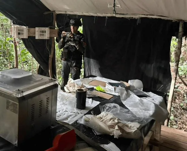 Las rutas de narcotráfico del Eln que reveló la destrucción de un laboratorio de cocaína