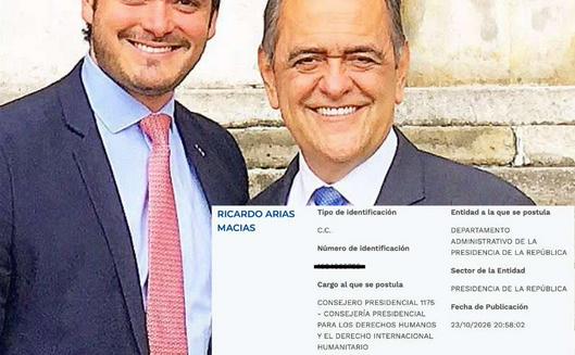 Gobierno de Abelardo de la Espriella designa a Ricardo Arias Macías como nuevo consejero presidencial de derechos humanos
