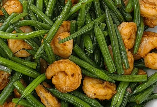 Habichuelines con camarones en salsa de ostras: receta fácil y rápida de la cocina china paso a paso