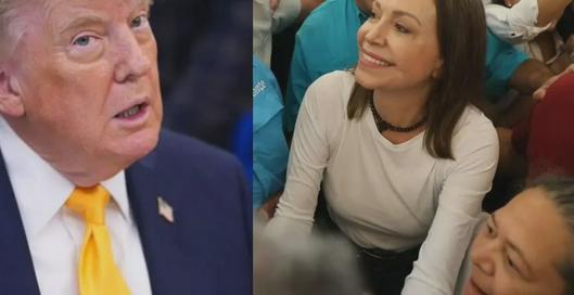 Donald Trump expresa preocupación por María Corina Machado tras su retorno público a Venezuela en medio de tensión política
