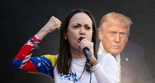 Contundente mensaje de Trump por llegada de María Corina Machado a Venezuela: "Espero esté bien"
