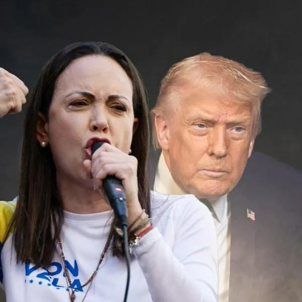 María Corina Machado y Donald Trump