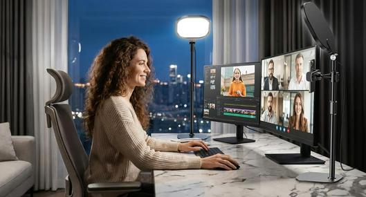 Tres luces LED (baratas) para mejorar sus videollamadas y dejar atrás las sombras en el rostro