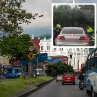 Supuesto borracho que atropelló a policía en Colombia y causó persecución: video
