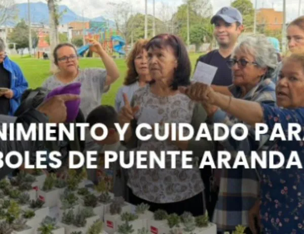 Bogotá fortalece el cuidado de más de 150 árboles y promueve la siembra de plantas en los hogares en Puente Aranda 