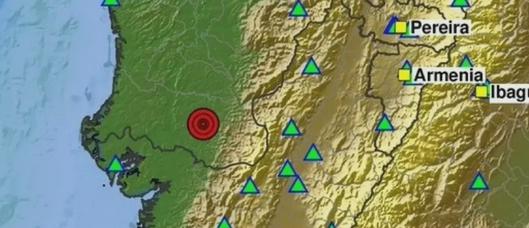 Sismo de magnitud 4,2 se registra en El Litoral del San Juan, Chocó, según el Servicio Geológico Colombiano