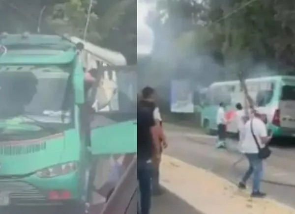 Un cable de alta tensión cayó sobre un bus: reportan muertes y varios heridos