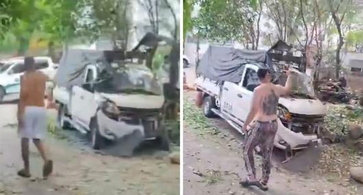 Aparecen videos de atentado con explosivos en Cúcuta: fue al lado de un colegio