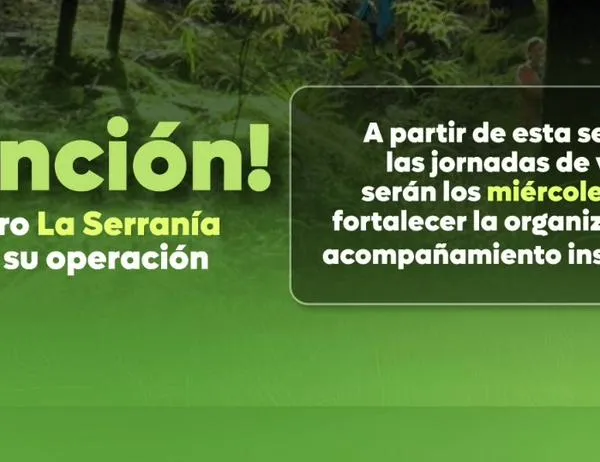 Acueducto de Bogotá informa cambios operativos para visitar el sendero La Serranía 