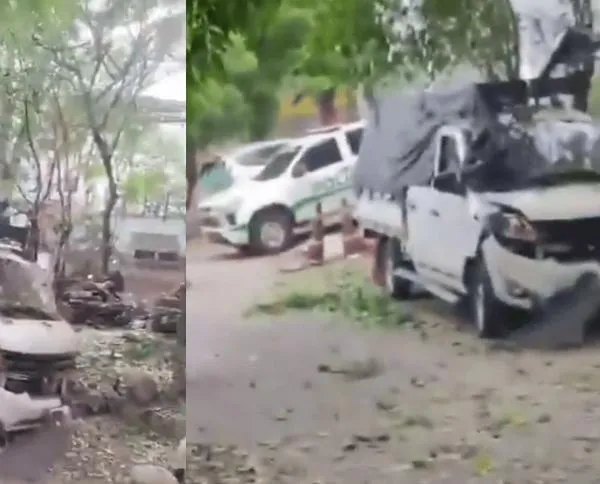 Cuatro policías heridos deja ataque con carro bomba en Cúcuta
