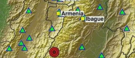 Sismo de magnitud 3,0 con epicentro en Chaparral fue reportado por el Servicio Geológico Colombiano en Tolima