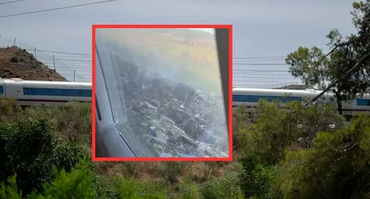 Impresionante choque de dos trenes deja decenas de muertos; vagones cayeron por pendiente
