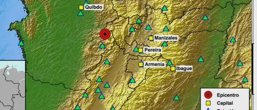 Sismo de magnitud 4,1 registrado en San José del Palmar, Chocó, según reporte del Servicio Geológico Colombiano
