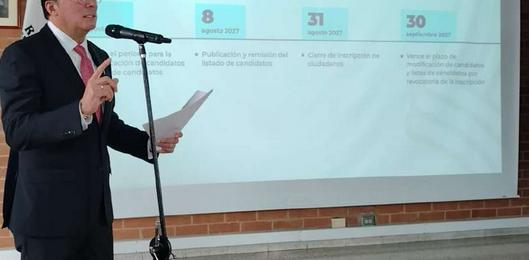 El registrador Nacional Hernán Penagos aborda amenazas de muerte y presenta calendario para elecciones regionales 2027 en Colombia