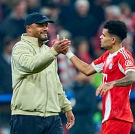 Vincent Kompany y Luis Díaz
