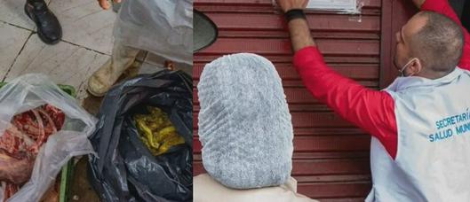 Autoridades incautan carne en mal estado y cierran dos locales en operativos sanitarios en Ibagué