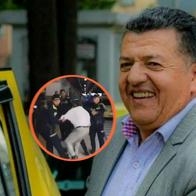 El líder de taxistas Hugo Ospina fue retenido en el aeropuerto de Bucaramanga y sancionado con comparendos policiales tras una riña y protestas.