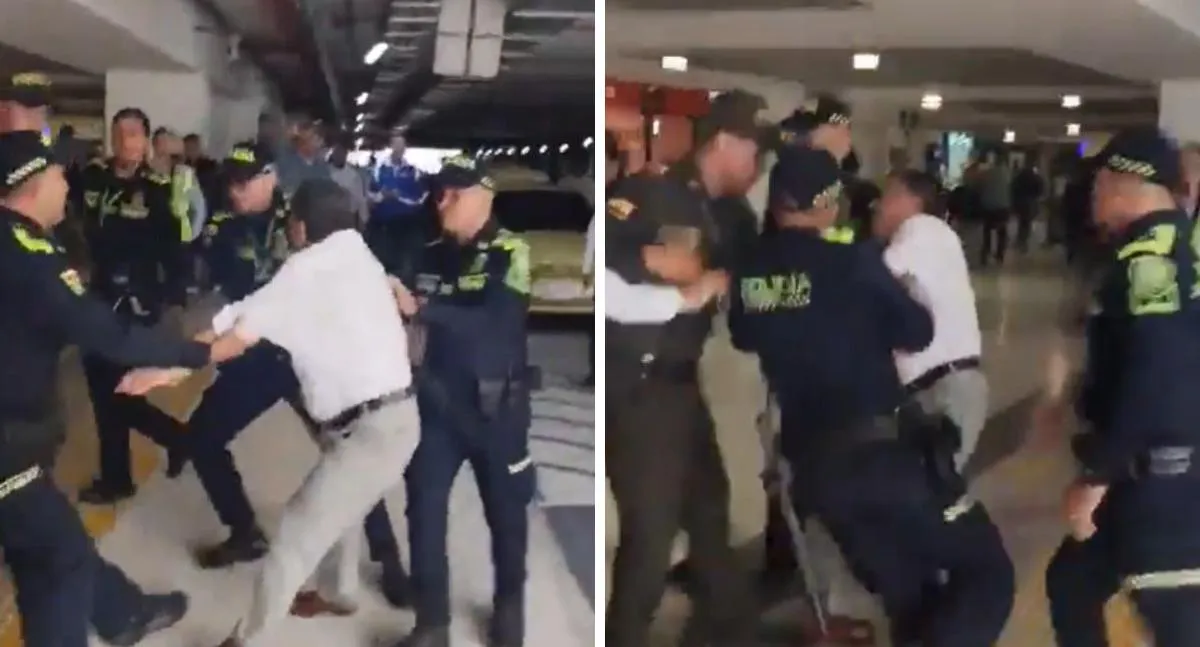 Hugo Ospina explicó por qué la Policía se lo llevó a la fuerza en aeropuerto