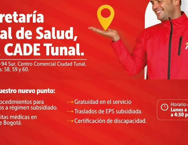 Secretaría de Salud amplía su atención en el sur de Bogotá con servicios en el CADE Tunal 