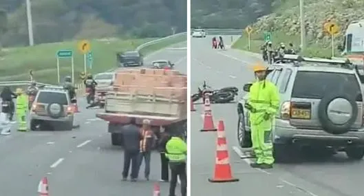 Tragedia en la vía Bogotá-Girardot durante puente festivo: dos motociclista murieron en choque