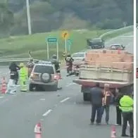 Tragedia en vía Bogotá-Girardot durante puente: dos motociclista murieron