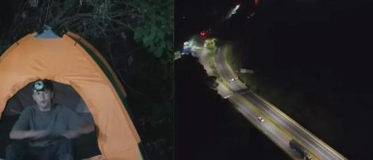 Diego Díaz pasa una noche bajo el Puente de la Vida en Ibagué para documentar su experiencia y riesgos del lugar