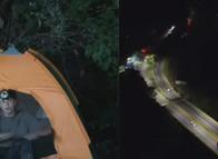Creador de contenido pasó la noche bajo el Puente de la Vida