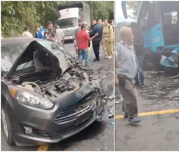Accidente en Mesitas hoy 31 de octubre: carro chocó contra flota Tequendama