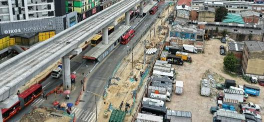 La estación temporal Calle 57 de TransMilenio seguirá en funcionamiento pese a obras de la Línea 1 del Metro de Bogotá